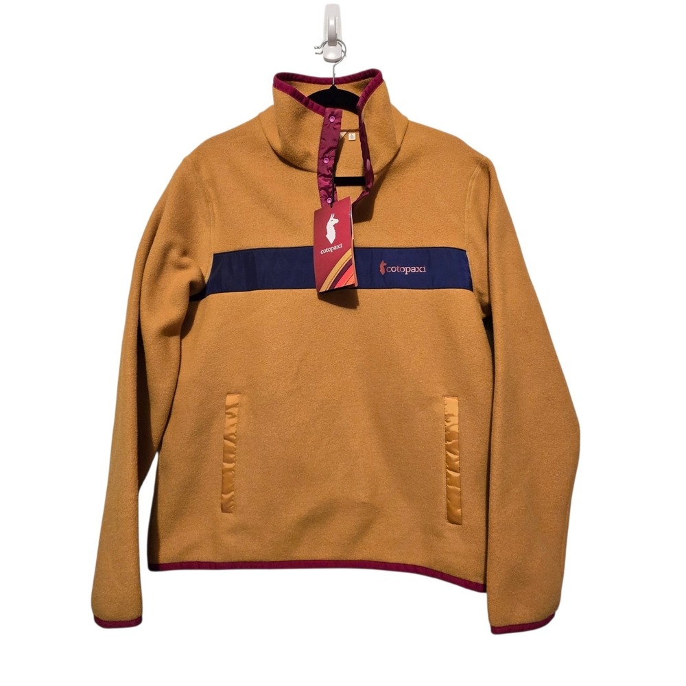 Cotopaxi NWT Teca Fleece Snap Button Pullover Women L Honeycomb Outdoor Gorpcore